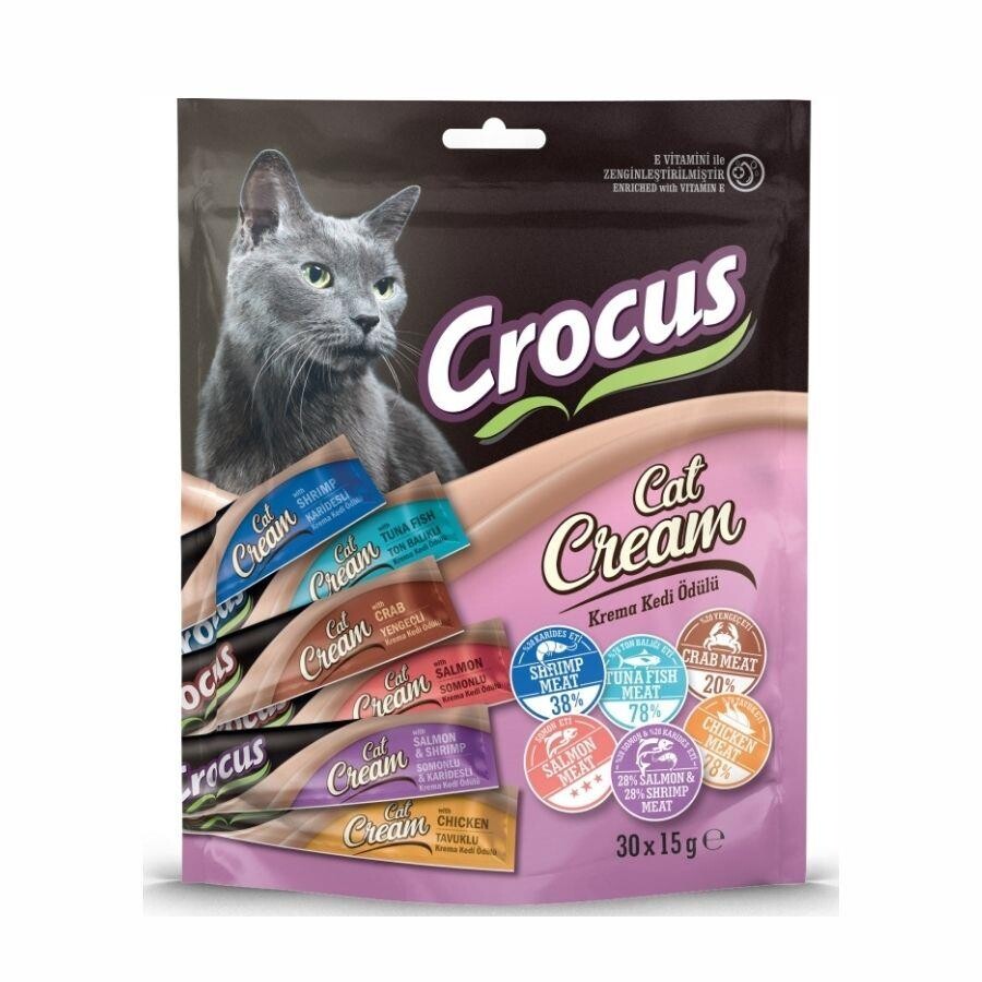 Crocus Multıpack 6 Çeşit Krema Kedi Ödülü 30 X 15 GR | SRC: Barcode: 8681085430818